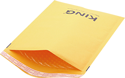 Light weight kraft bubble envelope